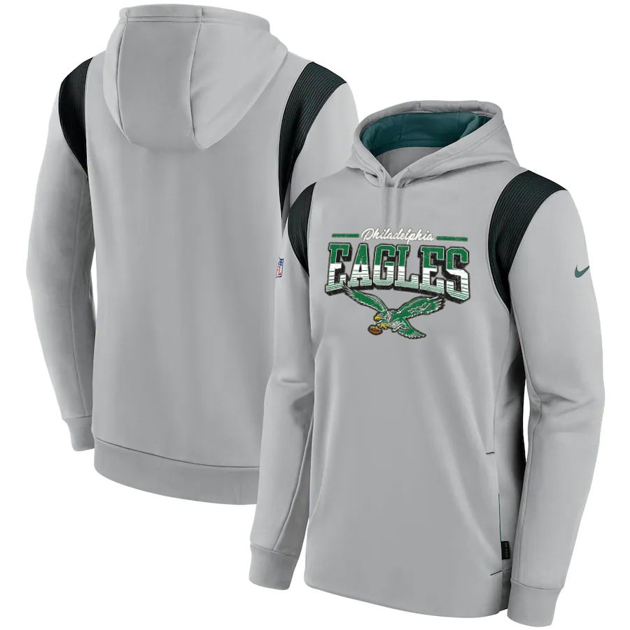 Men 2023 NFL Philadelphia Eagles grey Sweatshirt style 10311->philadelphia eagles->NFL Jersey